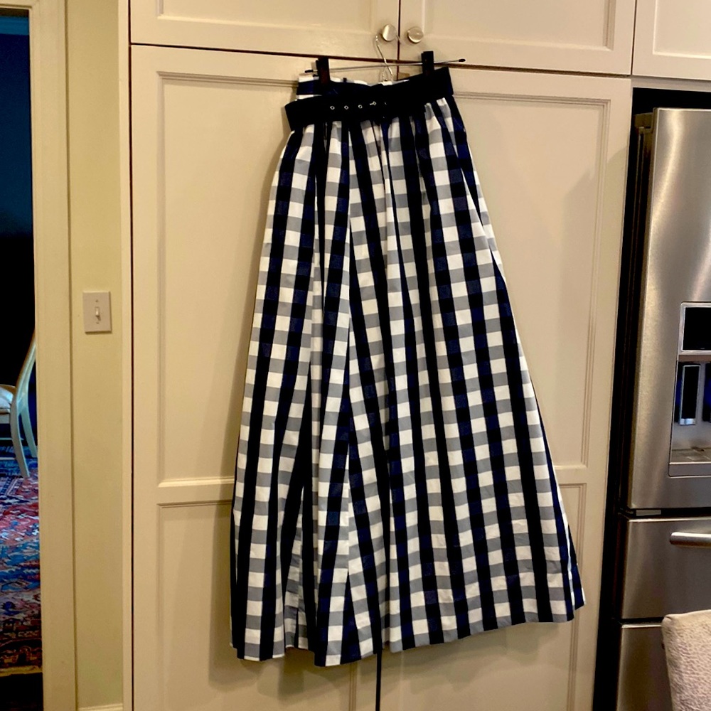 J Crew Gingham Ball skirt